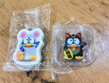 【出品番号 - 3】ドンペンくん消しゴム＆クリップ